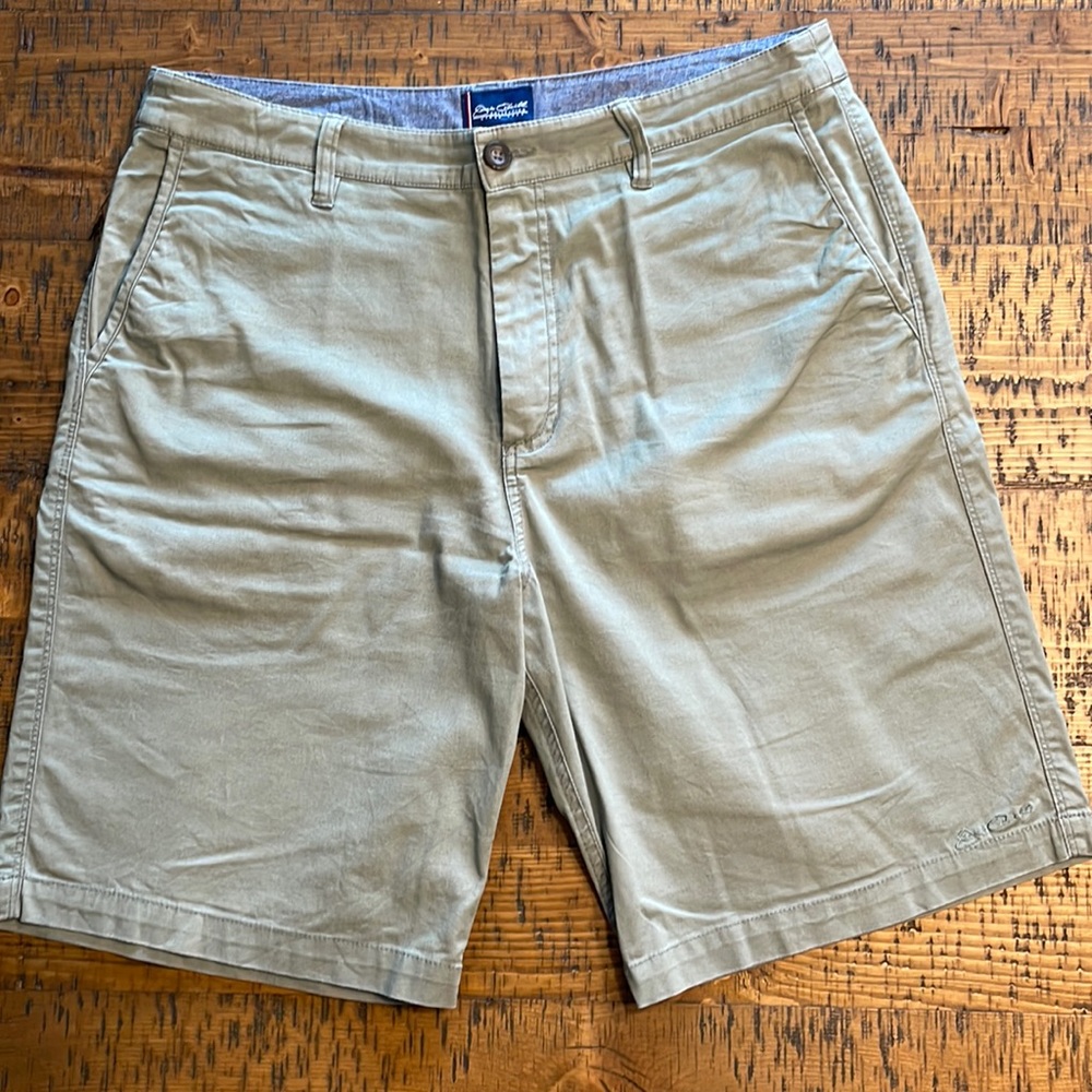 Jack O'Neill Collection Faded Green Khaki Shorts